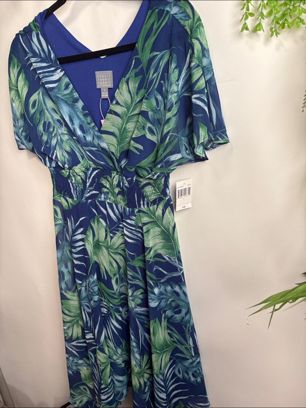Rabbit Rabbit Rabbit Blue and Green Patterned Dress - Picture 5 of 15